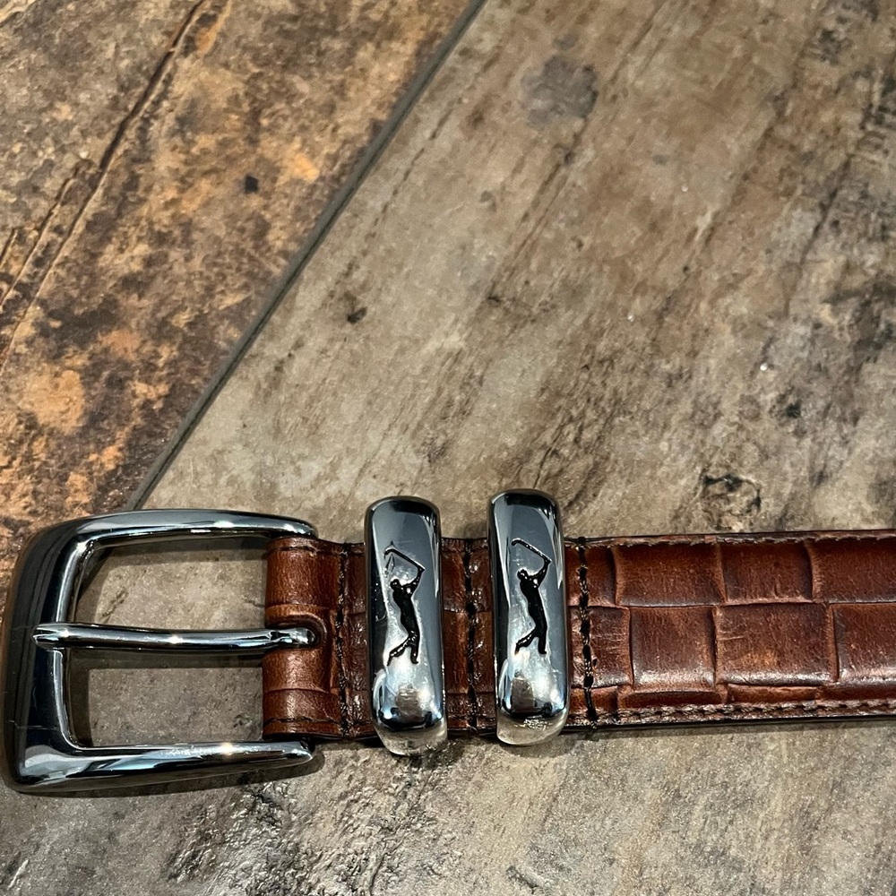 Men’s PGA Tour Leather Belt - Size 34. Great Condition!